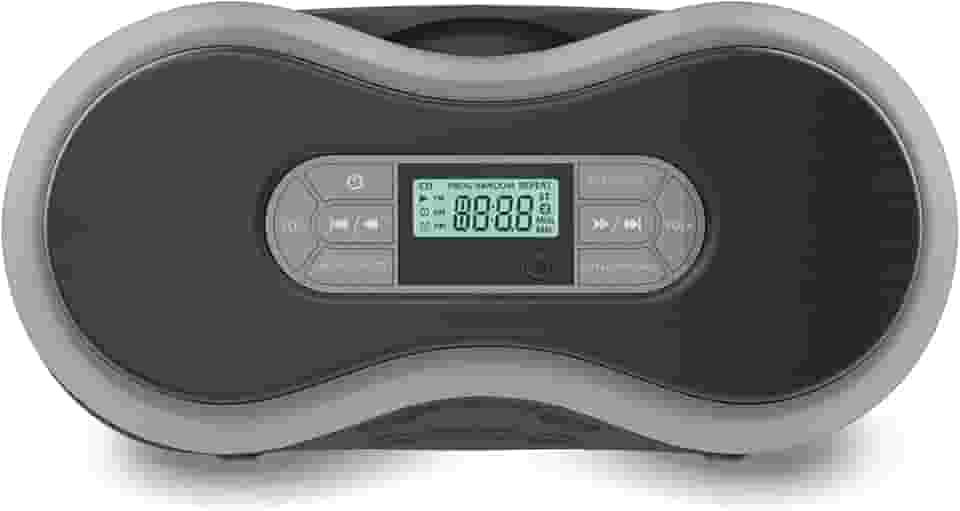 Core Innovations Boombox de CD Bluetooth portátil com rádio FM digital