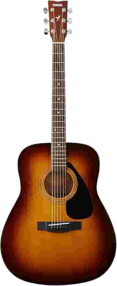Yamaha F310 – Guitarra acústica de corda de aço tamanho completo – Corpo ocidental tradicional – Sunburst marrom tabaco