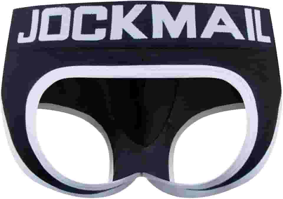 Masculino Cuecas Jockstrap De Algodão Respiráveis, Roupa Íntima Esportiva Para Torcedores (Eua, Alpha, Médio, Regular, Regular, 307 Preto)