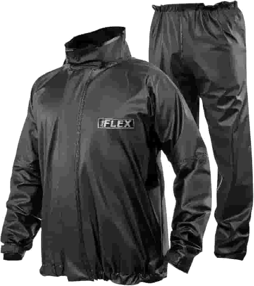 Capa de Chuva Pvc Delta Flex Motoqueiro (M, Preto)