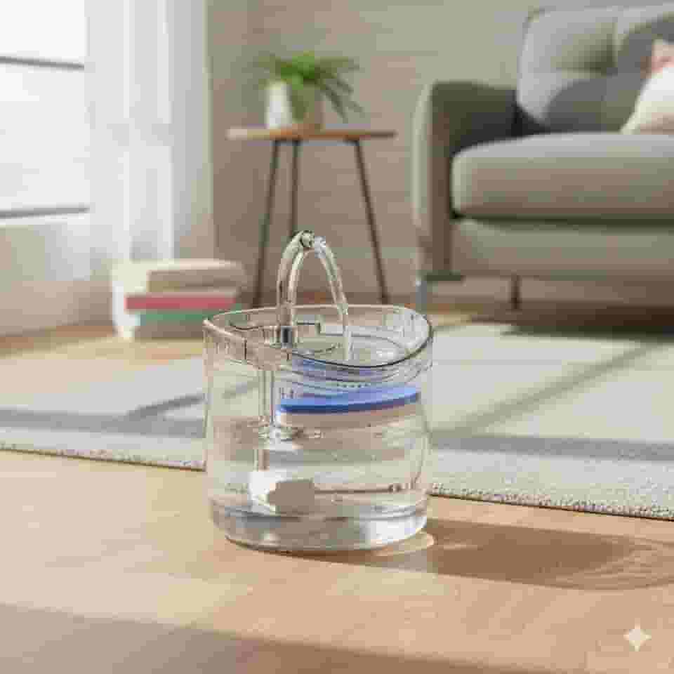 Bebedouro Fonte de Água para Pets Circulação Filtrada Silenciosa 2L
