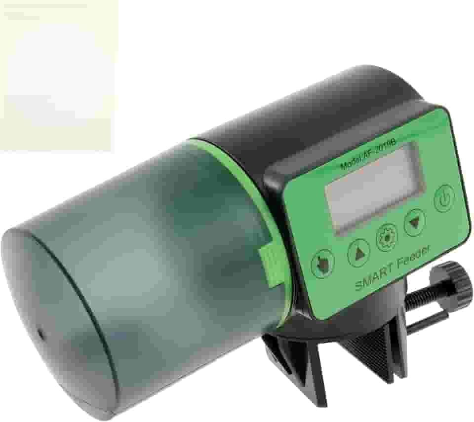 Alimentador automático de peixes, dispensador automático recarregável de alimentos para peixes, dispensador de alimentos para tanques de peixes, dispensador automático de alimentador de