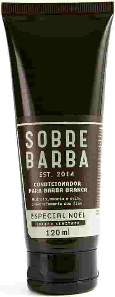 Condicionador Para Barba Branca - Especial Noel 120Ml, Sobrebarba, Marrom