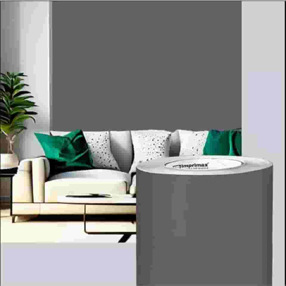 Papel de Parede Adesivo Lavável Envelopamento Antimanchas 5 metros (Cinza Fosco)