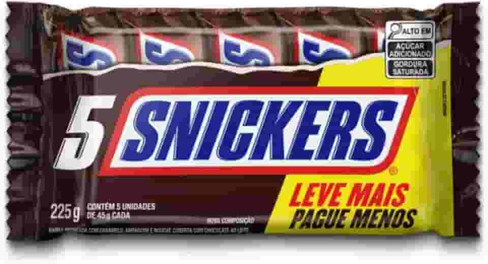 Snickers Chocolate Original 5 Unidades de 45g