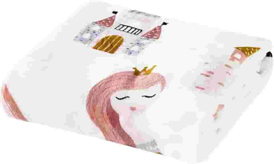 Manta Coberta Bouti Kids 2,20m x 1,50m Infantil Menino e Menina Quentinha Confortável Estampada Cobertor (Little Princess)