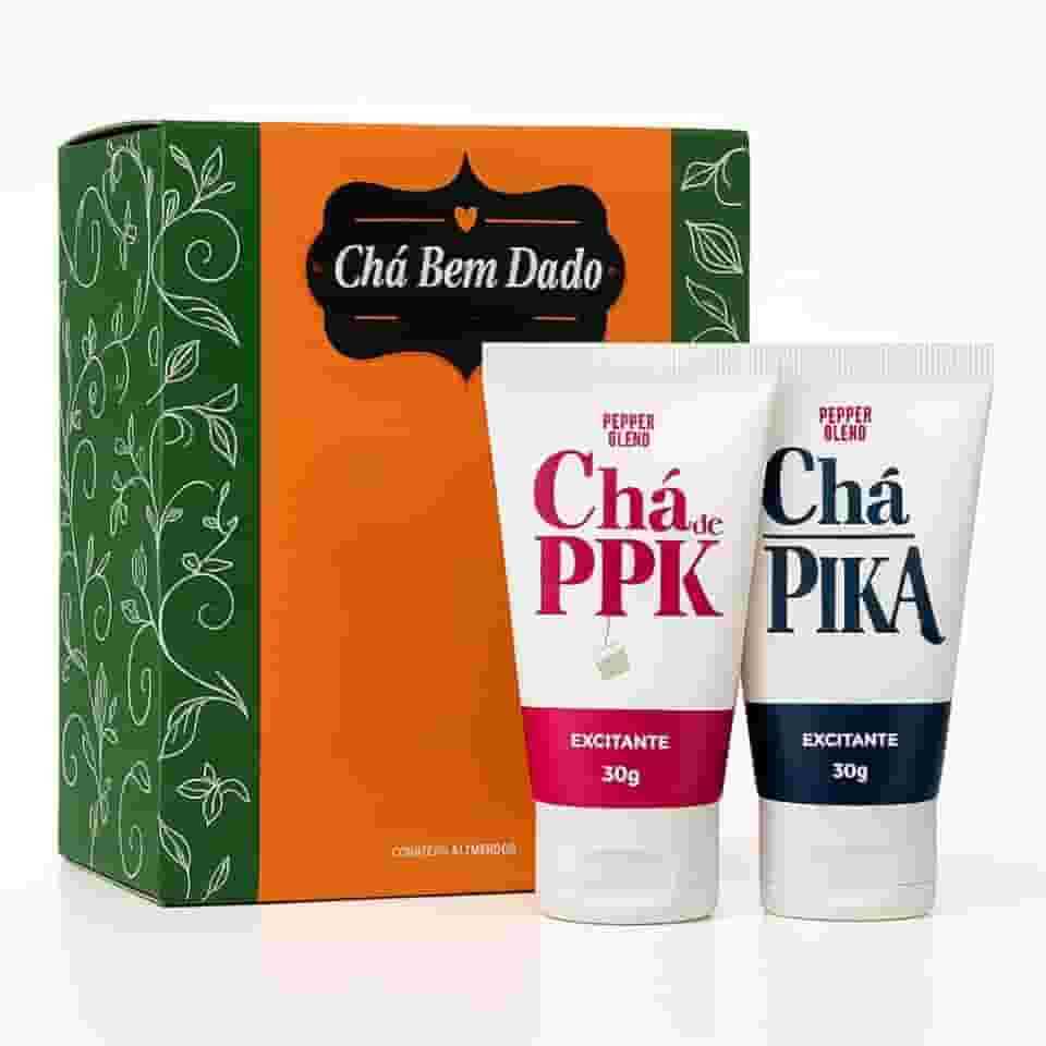 Kit Chá Bem Dado – Dupla de Géis Sensoriais 30g para Casais, Estímulo e Prazer em Dois Toques