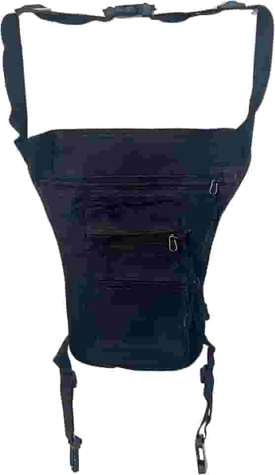 Pochete de Perna e Cintura Unissex J'PRIB Bolsa Cartucheira Mochila com 5 Compartimentos, Ajustável (ESTILO 4)