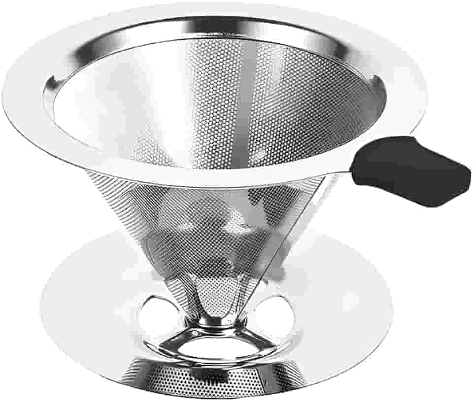 Coador Filtro De Café Inox 103 Peneira Sem Uso De Papel Aço Reutilizável Dúravel Premium