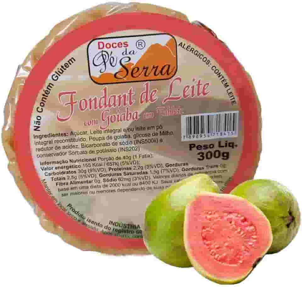Doce de Leite de Minas Gerais Fondant de Leite com Goiabada em Tablete 300g