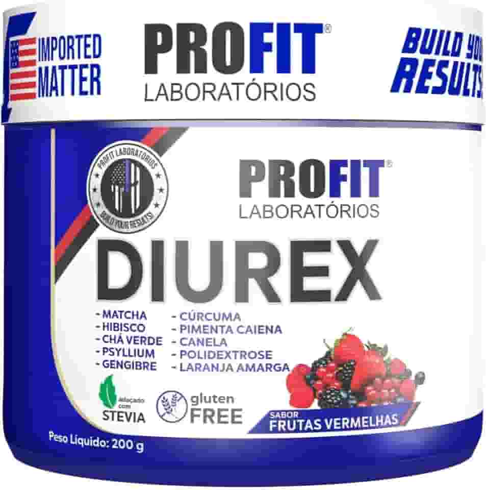 Diurex Suplemento Diurético e Termogênico 200g - Profit Labs (Pote 200g, Frutas vermelhas)