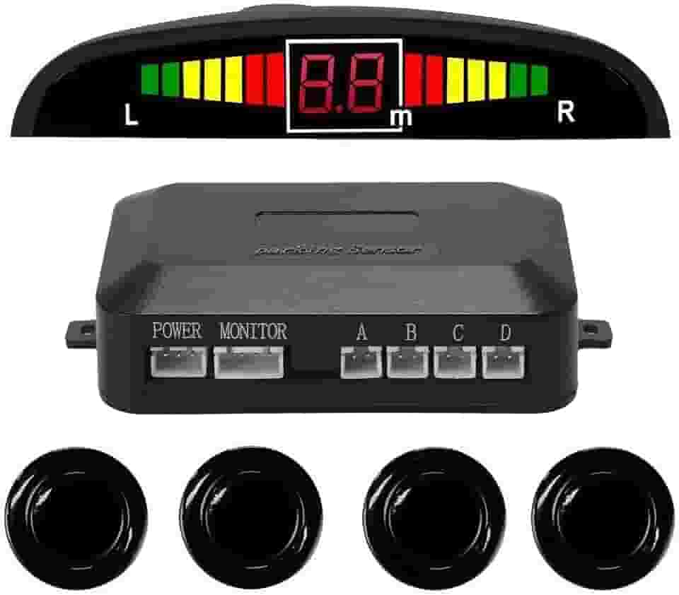 Sensor De Ré Para Carro Kit 4 Sensores 22mm Estacionamento Sensor De Ré Para Carro