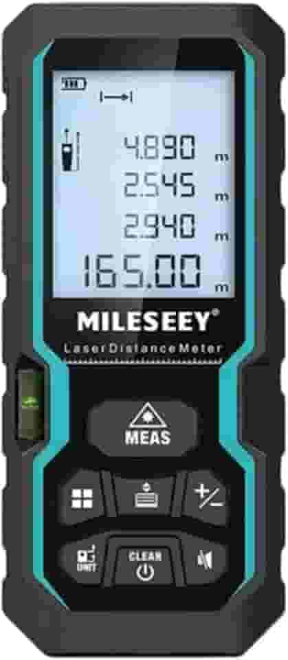 Trena Laser Digital Profissional Modelo S6 de 40, 50, 60, 80, 100 e 120 Metros, Medidor de Distância, Área, Volume, Ângulos e Nível