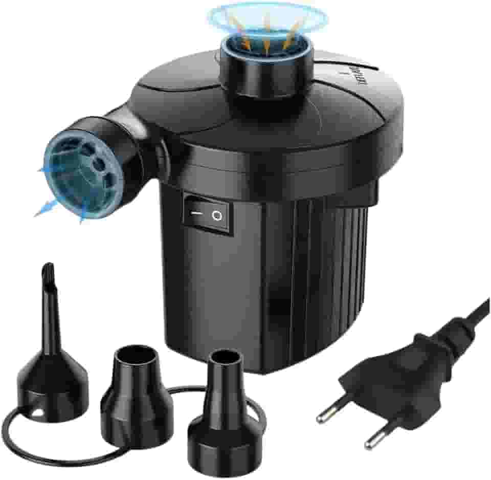 Bomba Elétrica Pneumática Para Secar E Encher Colchão Boias Piscinas Infláveis Portátil Esvaziar E Inflar Bivolt Tippi