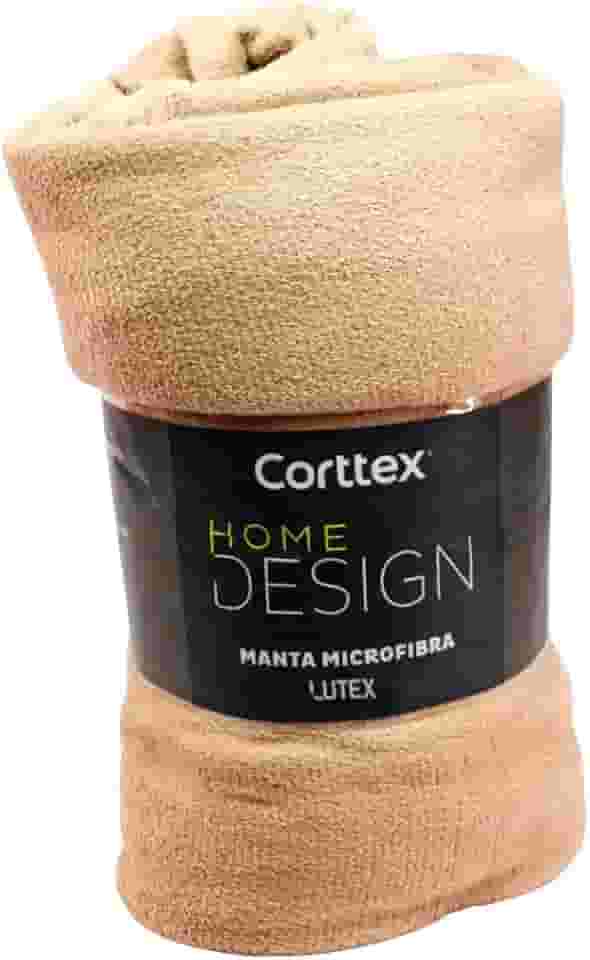 Cobertor Microfibra Casal King Manta Coberta Corttex Home Design Antialérgico Super Macio 2,20x2,40 (Bege)