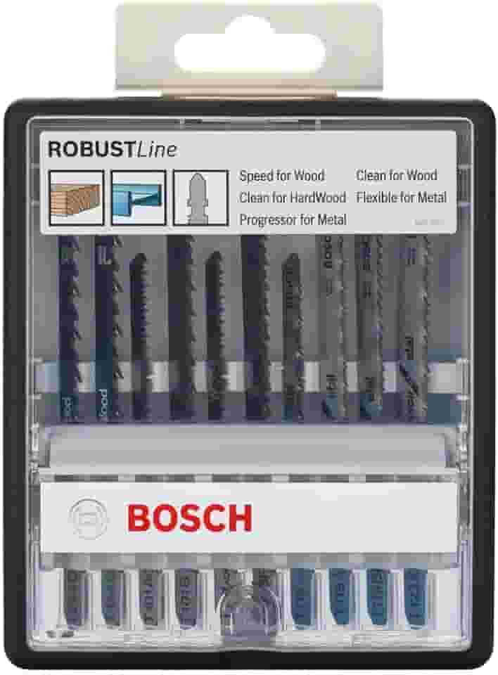 Bosch Jogo serra tico tico Robust Line Madeira e Metal 10 peças