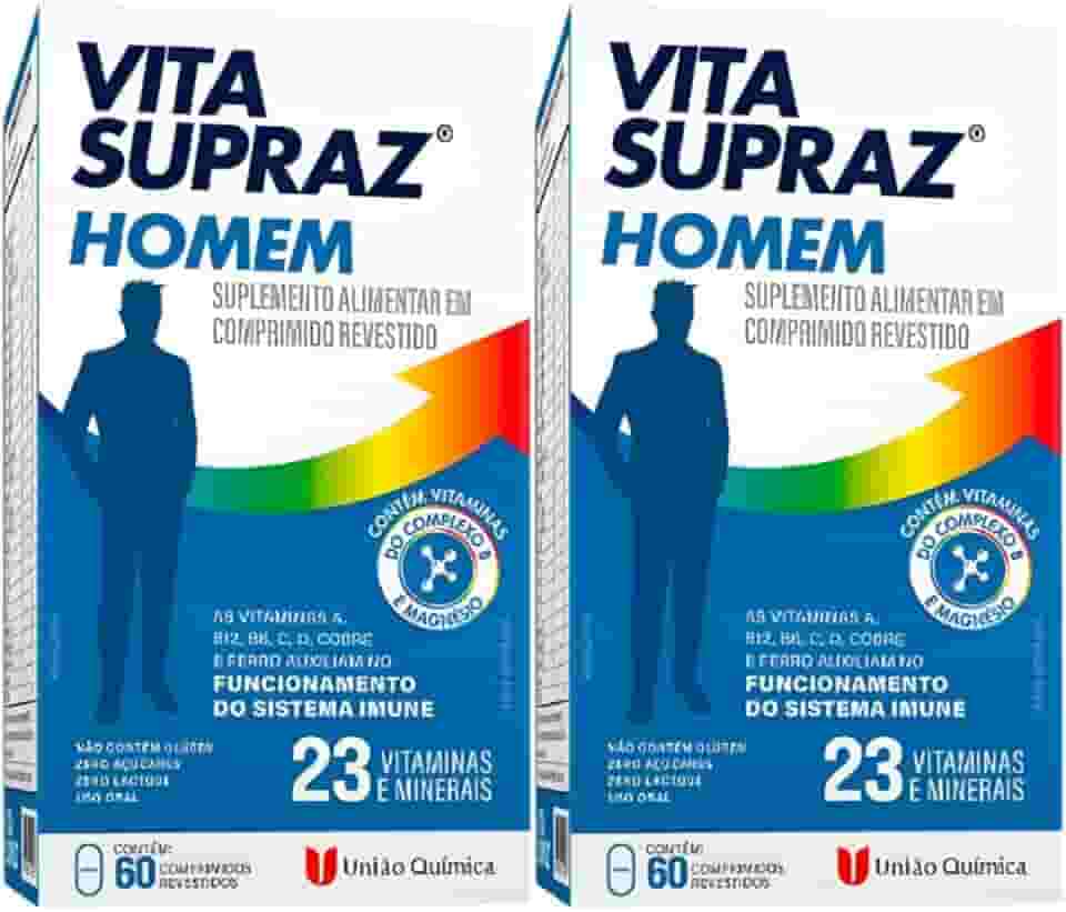 Vitamina Completa Para Homens Vita Supraz Com 120 Cápsulas