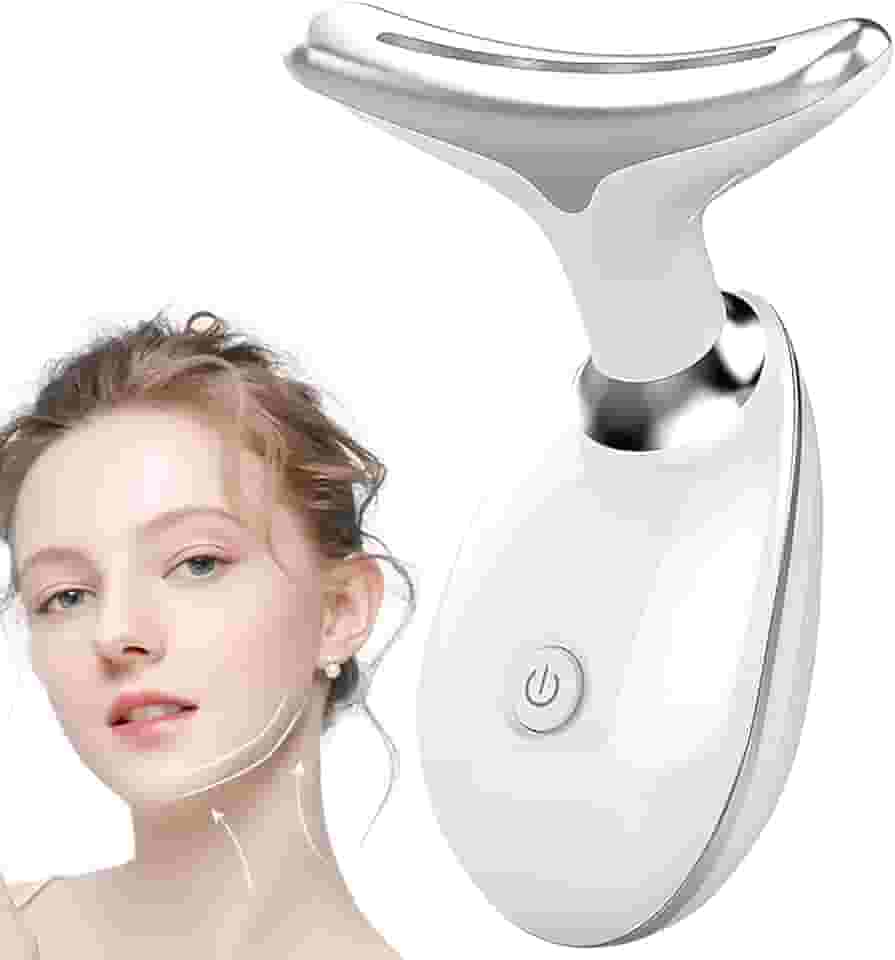 Massageador Facial 3 Modos Pescoço Tratamento Terapia Recarregável