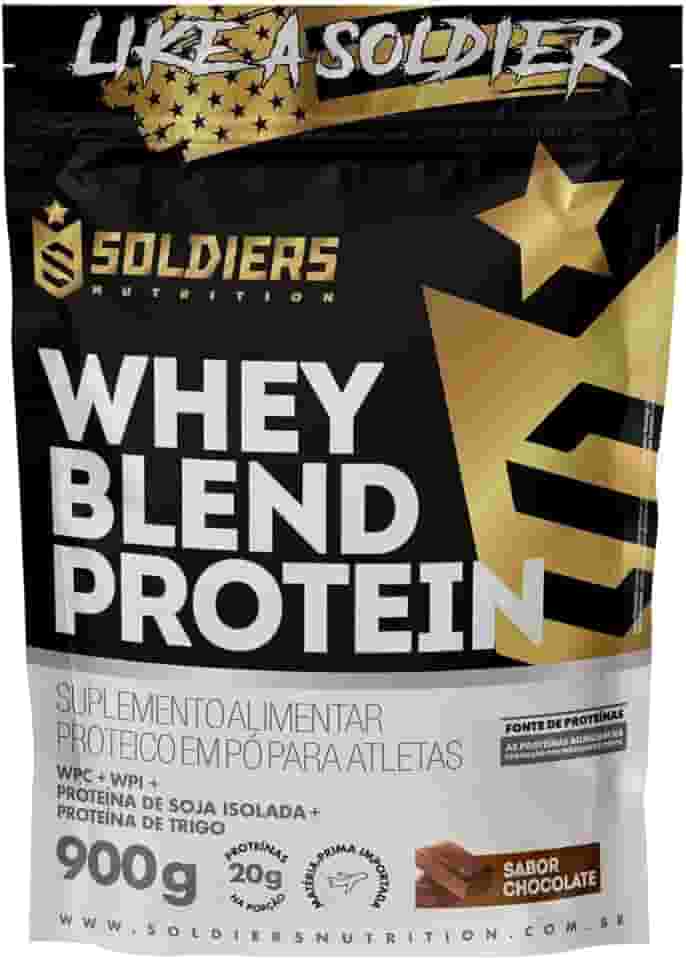 Whey Blend Protein Concentrado e Isolado - 900g - Soldiers Nutrition (900g, Chocolate)