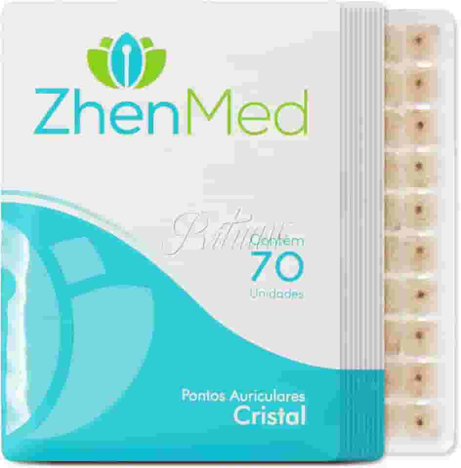 Ponto Auricular Cristal 700 Pontos Zhenmed Auriculoterapia (Esparadrapo Redondo)