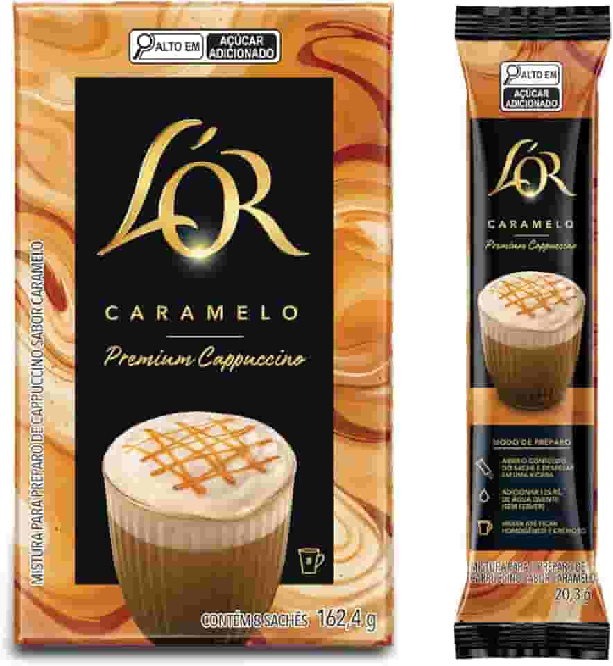 Cappuccino Premium L'OR Caramelo 8 uni.