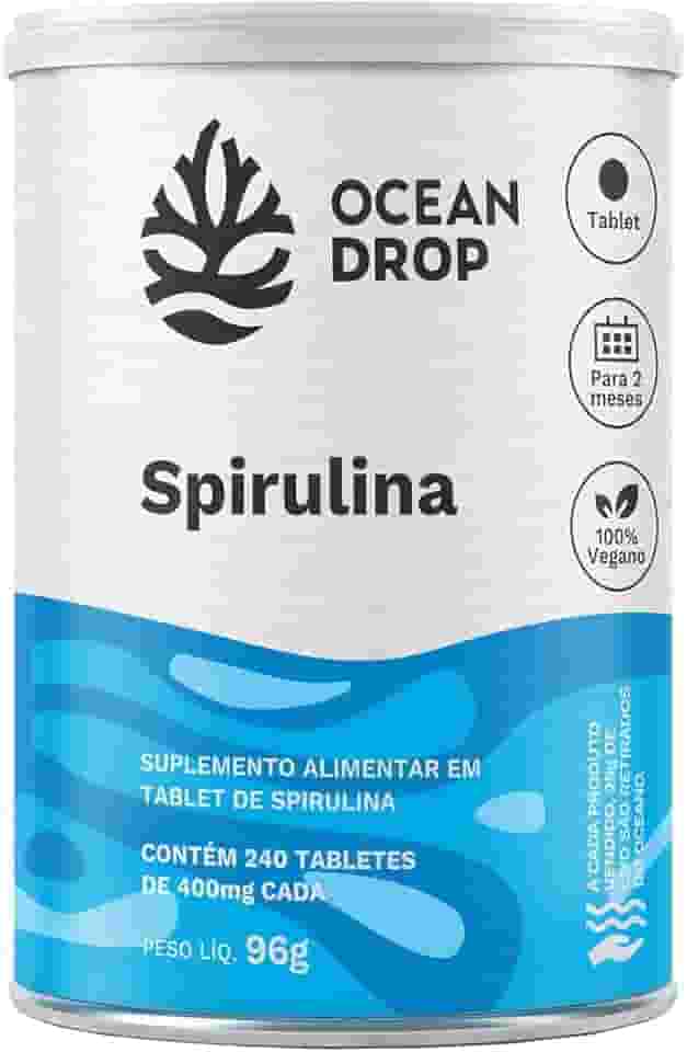Spirulina Ocean Drop - 240 Tabletes de 400mg