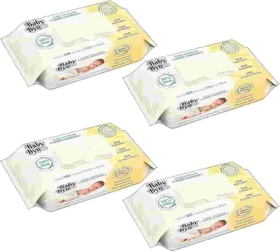 KIT TOALHA UMEDECIDA BABY BYN RECEM NASCIDO 100-4 PCT