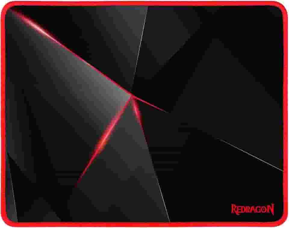 Redragon MOUSEPAD GAMER CAPRICORN 330x260x3MM P012, preto/vermelho