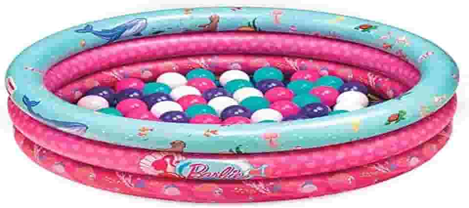 Barbie - Piscina de Bolinhas Inflável com 25 Bolinhas