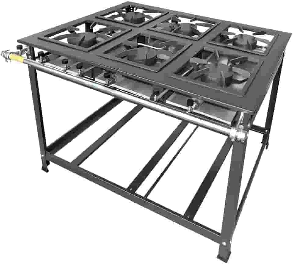 Fogão Industrial 6 Bocas Mr Fogões Tradicional Alta Pressão 30x30 P7