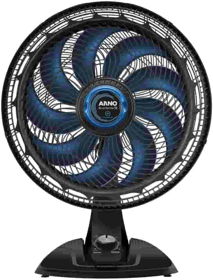 Ventilador de Mesa Arno X-TREME 9 40cm com Repelente VE95, 160W, 9 Pás, 3 Velocidades, Função Repelente, Oscilação 80º, Modo Sono Tranquilo, 110V