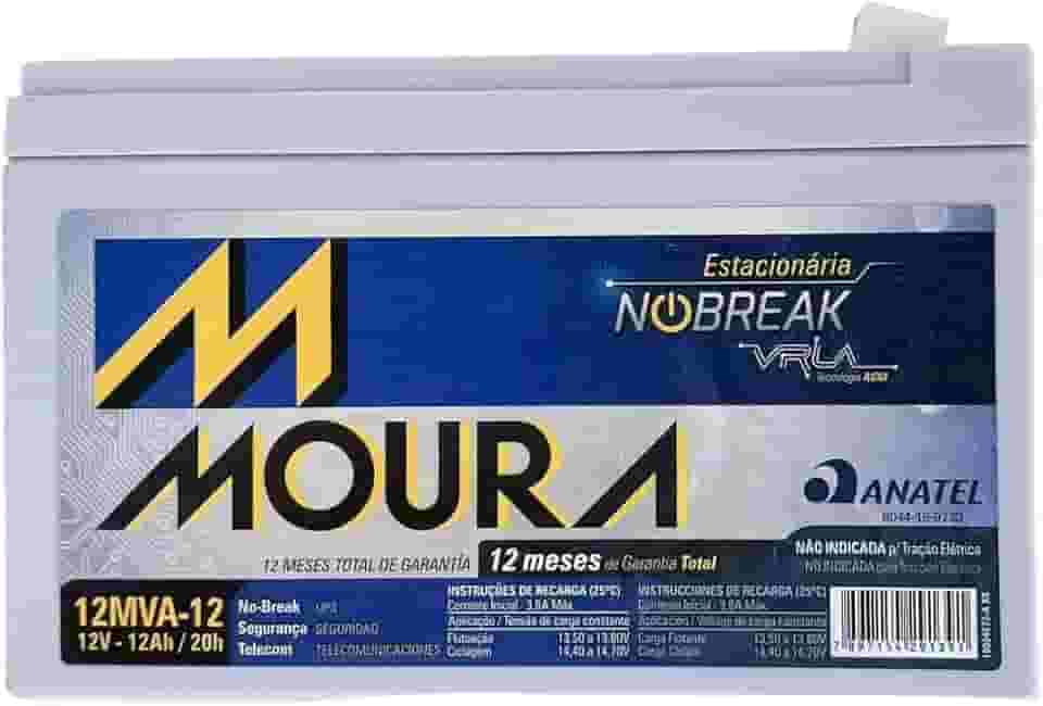 Bateria Moura Centrium ENERGY 12MVA-12 Estacionaria Nobreak 12V 12AH