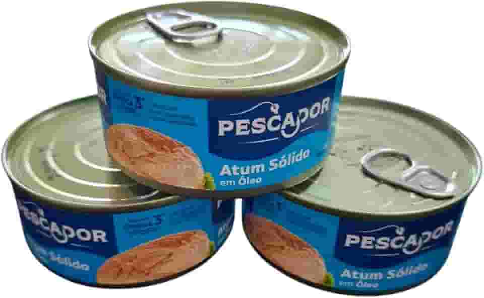 Kit 3 Atum Pescador Sólido Em Óleo Lata 140g