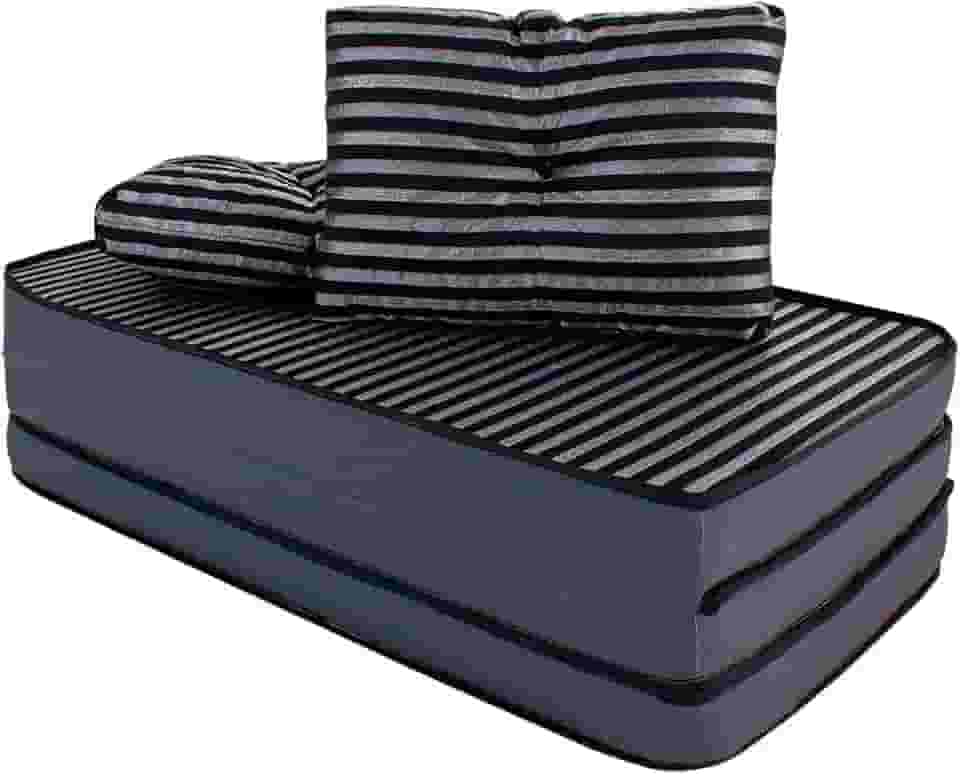 Puff Colchonete Dobrável/Sofa 3 em 1 + Travesseiro Casal BF Colchões