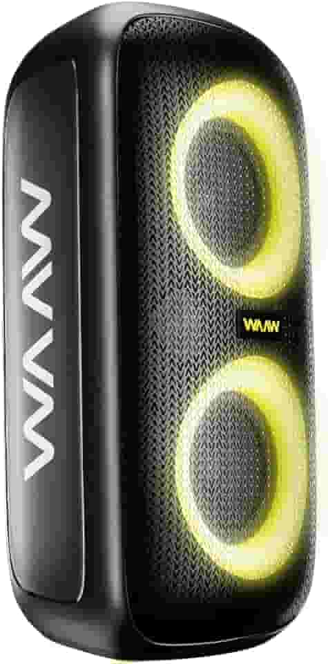 WAAW by ALOK Caixa de Som INFINITE 100 Bluetooth, Tipo Torre, Até 14h de Autonomia, 4 Alto-Falantes, TWS, 100W RMS