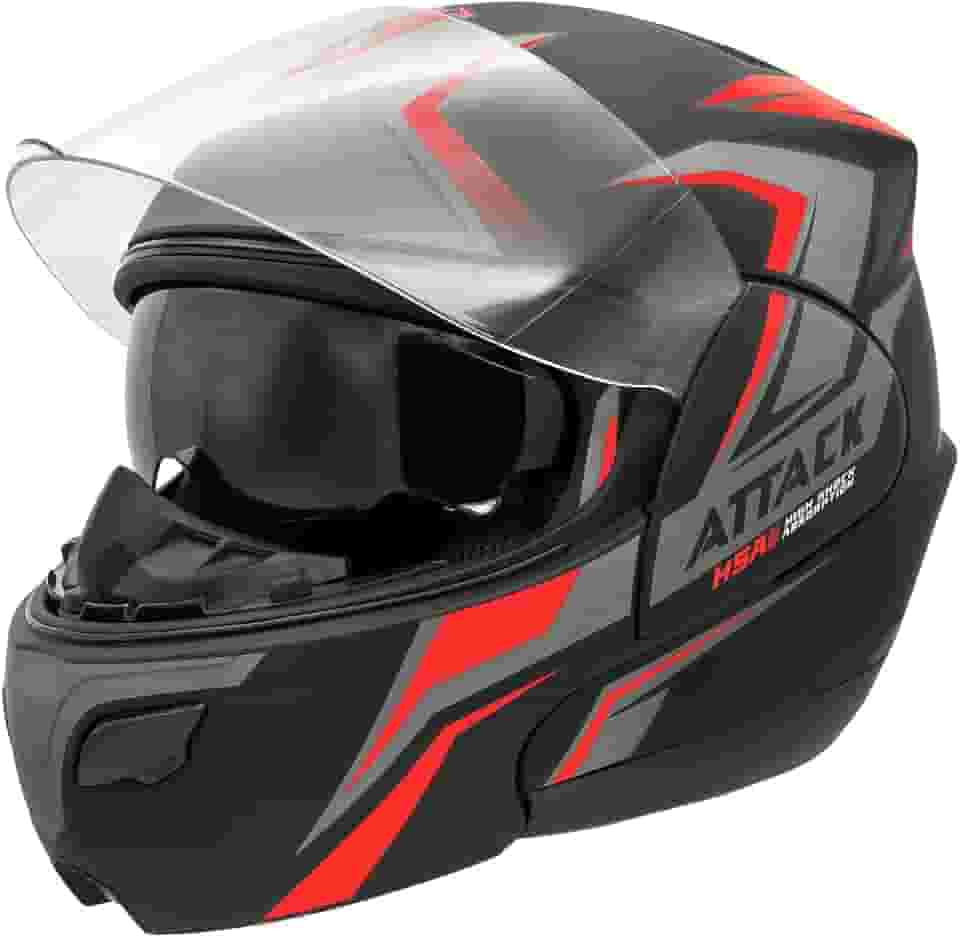 CAPACETE ESCAMOTEÁVEL PRO TORK ATTACK HSA VERMELHO TAM. 58