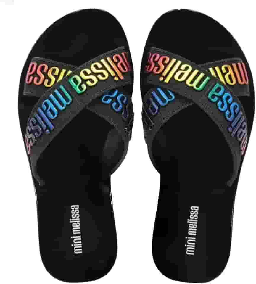 Mini Melissa M-Lover Slide Infantil Preto Verde 35968