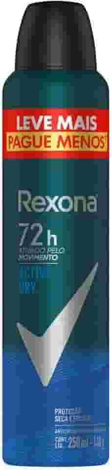 Rexona Antitranspirante Aerossol Active Dry Men 250Ml Leve Mais Pague Menos (A Embalagem Pode Variar)