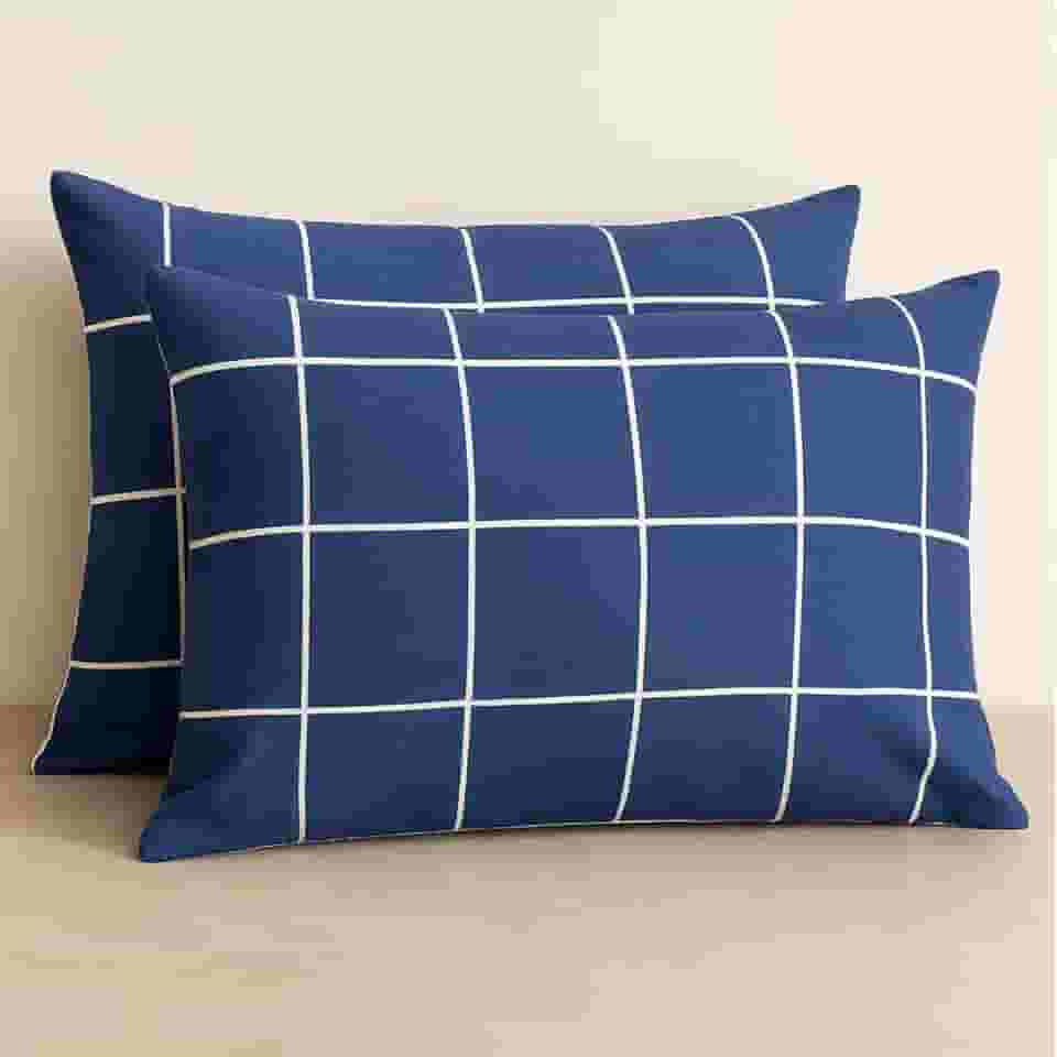 Kit 4 Fronhas Avulsas de Malha Estampada 100% Algodão COZZILAR - Conforto, Maciez e Elegância para Seu Quarto (Modelo 13)