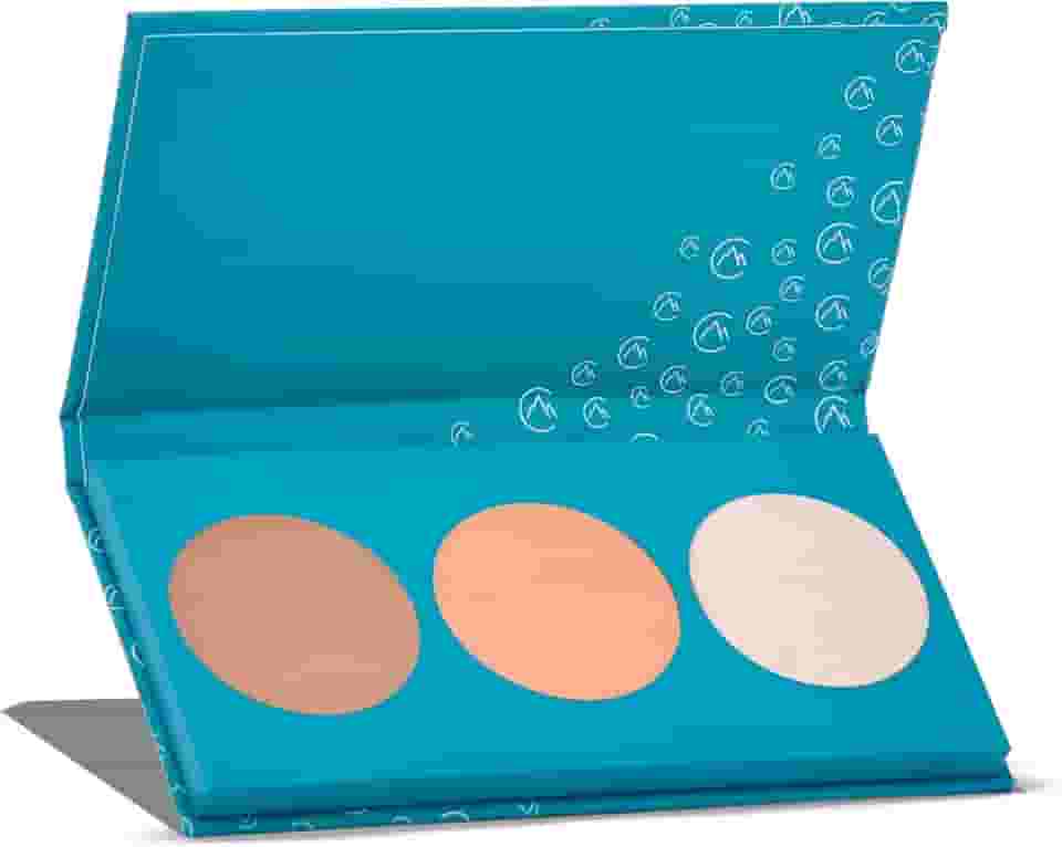 Paleta Blush Iluminador e Contorno Catharine Hill Trio Sculpt Chill Multifuncional (1022/K1 - Cor 01, 9g)