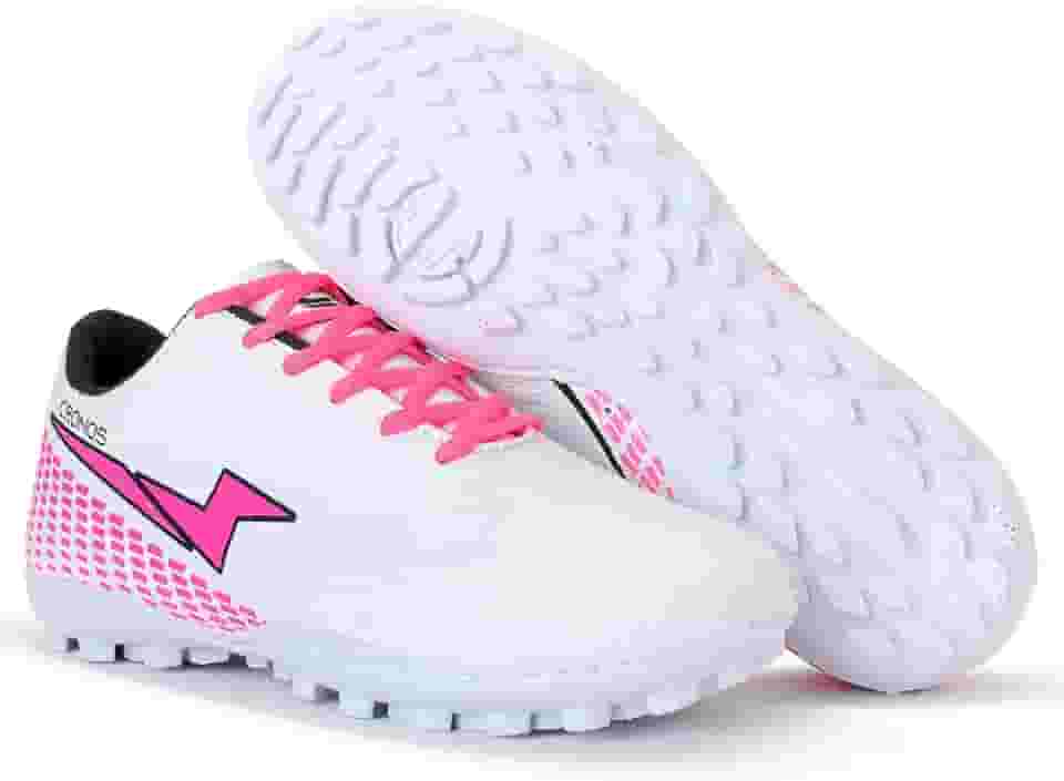 Chuteira Society Cronos Masculino Feminino Futebol Grama Sintética Adulto Solado Costurado