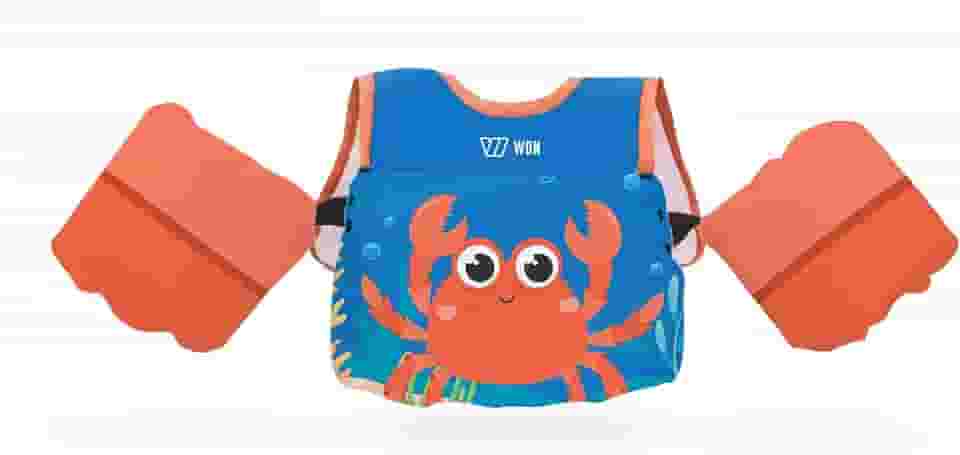 Boia Colete Salva Vidas Infantil Flutuador Ajustável e Seguro Para Crianças Até 25kg, 1 a 7 Anos - Piscina Praia Não Fura Won