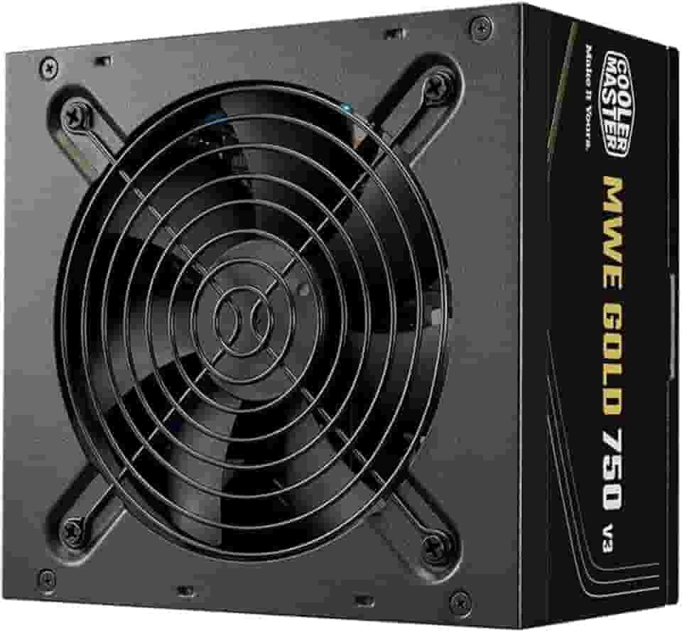 COOLER MASTER, FONTE COOLER MASTER ATX 3.1 750W MWE GOLD 750 V3 PFC ATIVO 80 PLUS GOLD COM CABO DE FORCA GARANTIA 5 ANOS