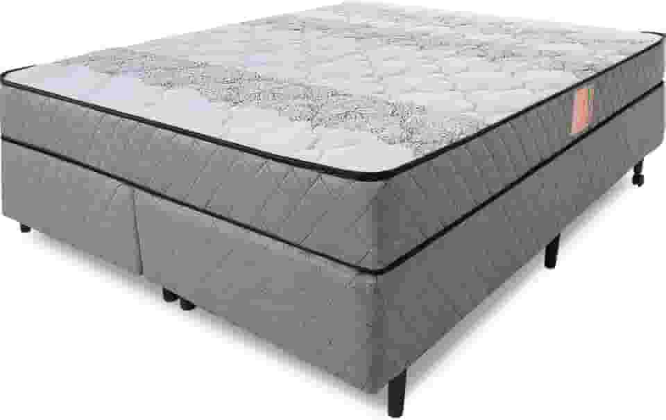 Cama Box Colchão King Firme Espuma D33 Antialérgico Certificado 193x203x51cm - BF Colchões