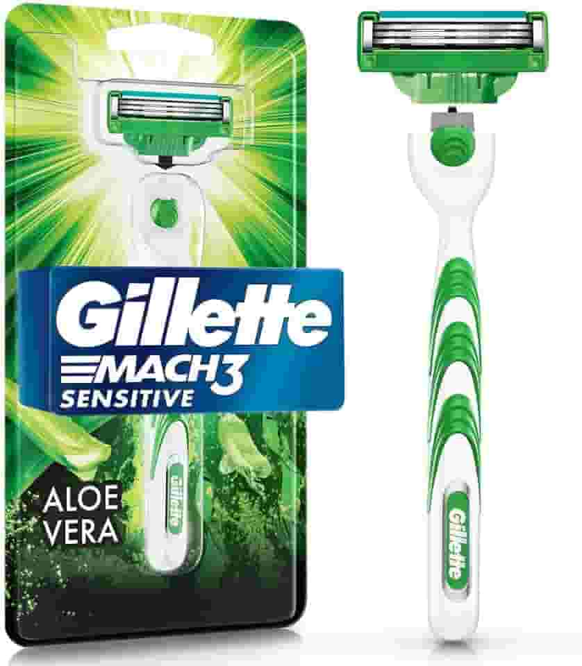 Gillette Aparelho De Barbear Mach3 Sensitive + 1 Carga