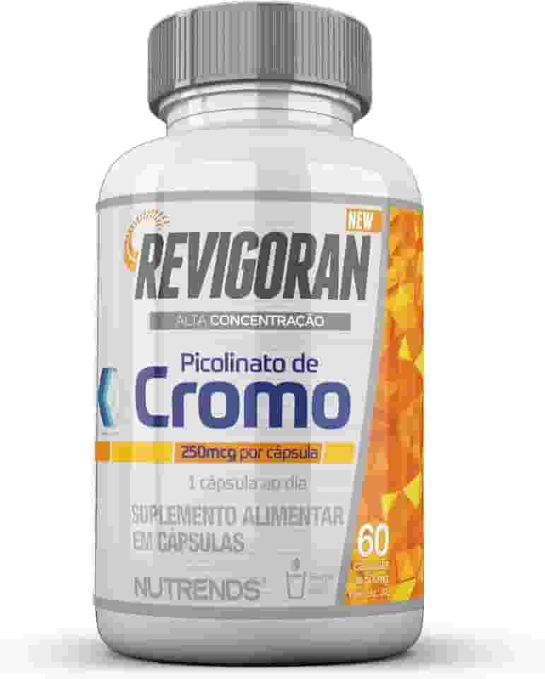 Revigoran Picolinato de Cromo 250 mcg - Alta Concentração - 60 cápsulas, Nutrends