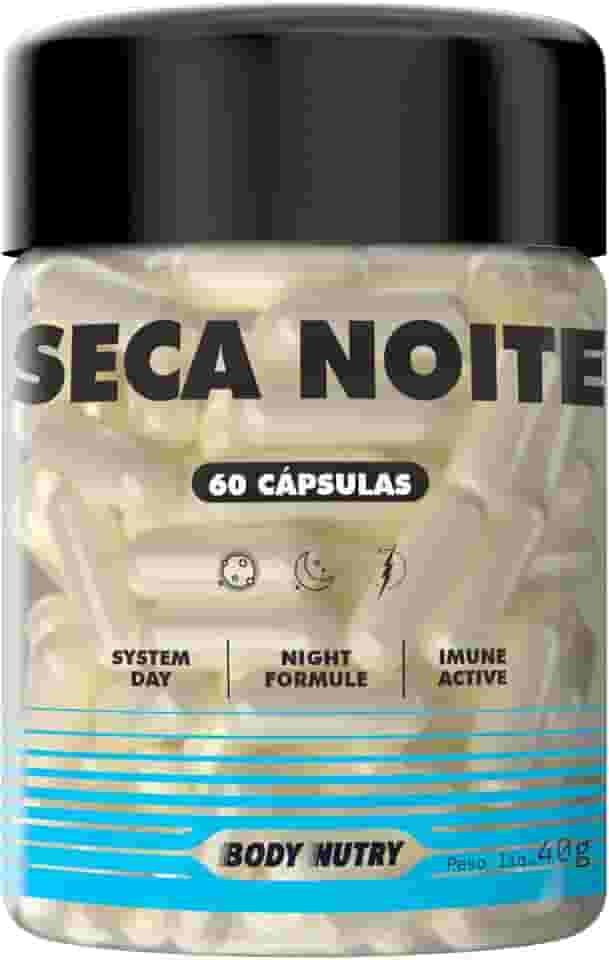 Seca Noite Termogênico 60 Cápsulas Fórmula Noturna L Carnitina Triptofano Magnésio SEM CAFEÍNA Matéria Prima Importada - Original Body Nutry