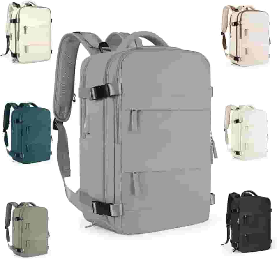 Mochila Executiva de Viagem Grande 40L Impermeável com Porta USB, Mochila Compartimento para Notebook, Mochila Feminina/Masculina Reforçada para Trabalho e viagem – VANOVA