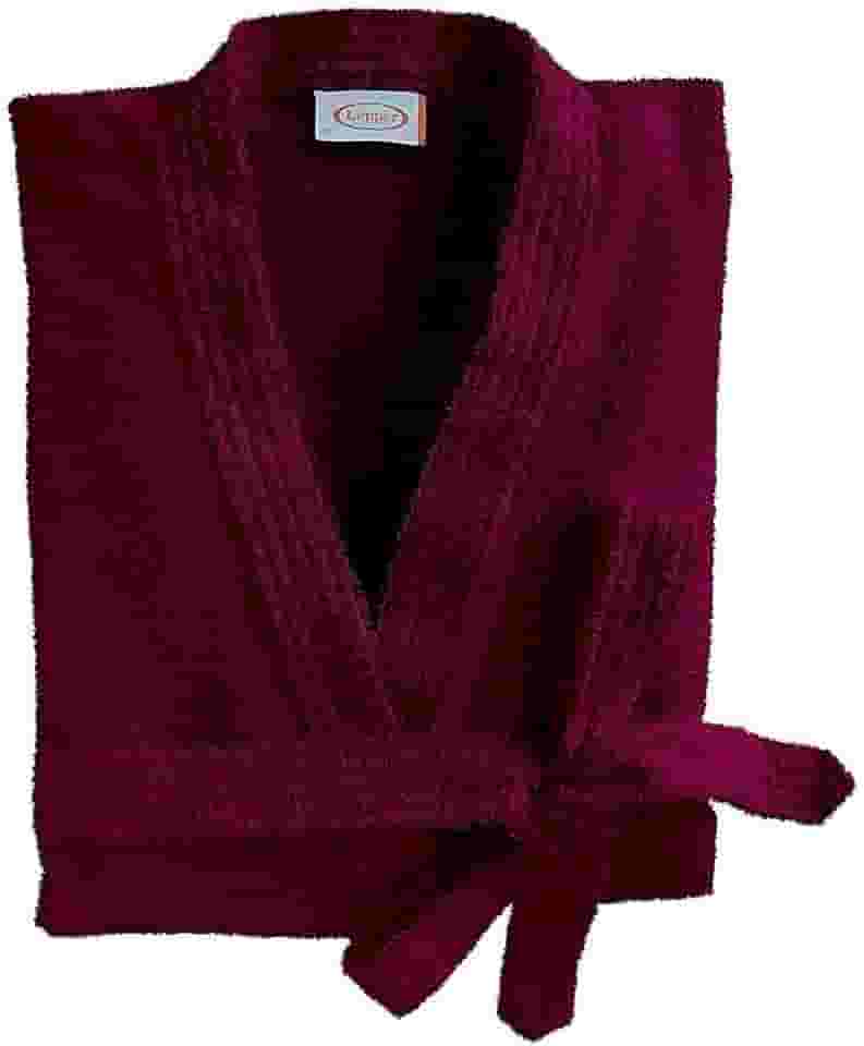 Roupão Felpudo Lepper Malibú Bordô Grande Pacote de 1 Algodão Tradicional