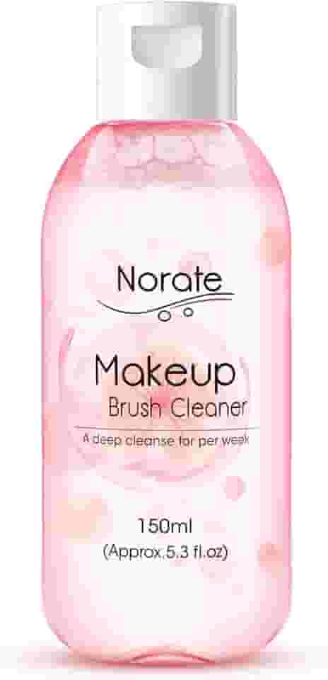 Norate Limpador de pincéis de maquiagem, solução de limpeza de pincéis de maquiagem, limpador de maquiagem para pincéis de maquiagem, esponja de beleza, esponja de pó, xampu de limpeza profunda